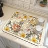 AquaDry Super Absorbent Kitchen Mat  QuickDry AntiSkid Dish Drying Pad For Sink Countertop  Bathroo 20