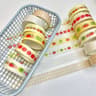 MINKYS Fruit Washi Tape Set  6pcs Cute Strawberry  Apple Decorative Tape For Journaling Scrapbookin 11