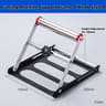 Adjustable Height Roller Stand For Table Saw  Miter Saw  HeavyDuty Woodworking Support Frame For Cu 9