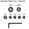 Adjustable Drill Stop Collar Set  Precision Depth Limit Ring For Woodwork 6