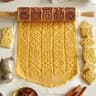 Christmas Wooden Embossed Rolling Pin  Snowflake  Reindeer Design For Festive Cookies Fondant  Past