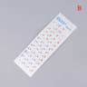 Ukrainian Keyboard Sticker Set  Clear  Black Background With White Blue Or Red Letters For Universa 7