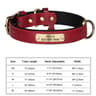 Custom Engraved PU Leather Dog Collar With Personalized ID Nameplate 6