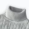 Mens Turtleneck Sweater  Casual Rollneck Knitted Wool Jumper For Warmth 15