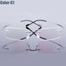 Gmei Rimless Optical Glasses  Ultralight Flexible Memory Alloy Eyeglass Frames For Men  Women 6