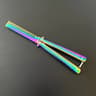 CSGOStyle Butterfly Comb  Foldable Stainless Steel Practice Toy Beginner Balisong Trainer 10