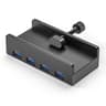 Aluminum TypeC 4Port USB 30 Hub With Phone Holder  Memory Card Reader  Solid MultiDevice Dock 11