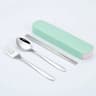 TravelMate 4Piece Stainless Steel Cutlery Set  Portable Spoon Fork Knife  Chopsticks With Storage C 7