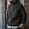 Maden Vintage HalfZip Stand Collar Knitted Sweater  Versatile Knitwear For Autumn And Winter 7
