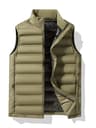 90 White Duck Down Winter Couple Vest  Sleeveless Puffer Jacket With Graphene Liner And Stand Colla 7