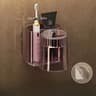 2PCS Set Toothbrush Holder With Mouthwash Cup  WallMounted Bathroom Storage Rack 9