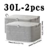 HeavyDuty NonWoven Quilt  Clothes Storage Bag With Lid And Zipper Large Capacity DustProof Organize 10