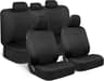 Universal Beige FullSet Car Seat Covers  Front  Rear Split Bench Fit For Trucks Vans SUVs 12