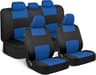 Universal Beige FullSet Car Seat Covers  Front  Rear Split Bench Fit For Trucks Vans SUVs 18