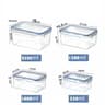 FreshVault UltraSealed Rectangular Storage Box  LargeCapacity Crisper  MicrowaveReady Lunch Box 6