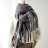 CozyLux Womens Winter Scarf  Cashmere Feel Pashmina Wrap With Tassels 10
