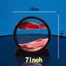 3D Moving Sand Art Picture  Round Glass Deep Sea Sandscape Hourglass Quicksand Craft For Office Hom