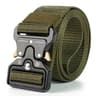 Tactical Belt Quick Release Outdoor Military Belt  Soft Real Nylon Sports Accessory Unisex Black Be 8