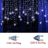 32M Christmas Snowflakes LED String Lights  Flashing Fairy Curtain Lights Waterproof For Holiday Pa 9