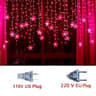 32M Christmas Snowflakes LED String Lights  Flashing Fairy Curtain Lights Waterproof For Holiday Pa 11