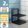 Adjustable MultiLayer Stainless Steel Pot  Pan Organizer  Kitchen Cabinet  Countertop Storage Rack 7