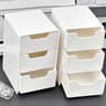 Mini Chic 3Tier Drawer Organizer  Compact Desk Storage For Office Supplies Jewelry  Cosmetics 7