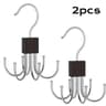 360 Rotating MultiClaw Storage Hanger  Metal  Wood Organizer For Bags Belts Ties  Scarves 7
