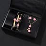 Lucky Five Petal Flower Jewelry Set For Women 5 Pieces 10