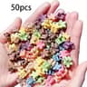 BlossomBits Mini Flower Hair Clips Set For Girls And Teens  203050 Pcs Pastel Braid Accessories 8