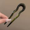 Tortoiseshell U Shaped Hair Fork Acetate Hairpin For Elegant Buns And Updos 8