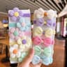 Princess Blossom Flower Hair Ties Set 12PCS Elastic Bow Scrunchies For Girls And Women 8