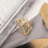 SweetHeart Mini Metal Hair Claw Clips  Non Slip Hollow Heart Barrettes For Women  Girls 10