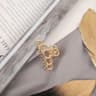 SweetHeart Mini Metal Hair Claw Clips  Non Slip Hollow Heart Barrettes For Women  Girls 12