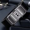 PrimeLetter Mens Automatic Buckle Belt  Toothless Business Fashion Belt With Letter Buckle 6