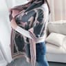 Equestrian Luxe CashmereLook Scarf  Horse Print Womens Thick Winter Shawl Wrap 20