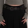 EdgeRivet TieIn Belt  Black Studded Fashion Belt For Women  Jeans 8