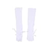 RuffleDream Mesh Lace Y2K Fingerless Gloves  Kawaii Bowknot Wrist Warmers Black  White 7