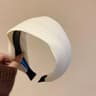 French Stripe Yarn WideEdge Headband  Solid Color High Headband For Women  Girls 19