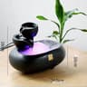 SereneFlow Ceramic Waterfall Hydroponic Vase Fountain  Desktop Meditation Water Feature 12