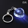 Fairy Rose Heart Crystal LED Keychain Lover Gift Bag Charm 6