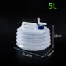 Outdoor Folding Water Container 51015 L Thickened Portable Car Camping Water Storage Bucket 6