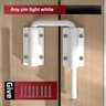 Durable Aluminum Alloy 90180 Adjustable AntiTheft Door Latch Lock 7