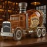 IndustrialMix Glass Spirits Dispenser  Creative Cement Blender Design Bottle For Whiskey  Vodka 9