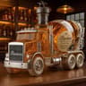 IndustrialMix Glass Spirits Dispenser  Creative Cement Blender Design Bottle For Whiskey  Vodka 8