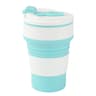 TravelFold 12oz Silicone Collapsible Cup With Lid  Reusable Portable Coffee  HotDrink Mug 8