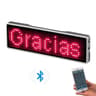 Rechargeable Bluetooth LED Name Tag  DIY Programmable LED Badge With Scrolling Message Display 7