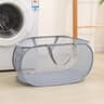 Breathable Mesh Folding Laundry Basket Light Portable Dirty Clothes Storage Organizer With Handles 7