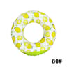 LemonSplash Inflatable Underarm Hoop  Lemon Print Inflatable Pool  Beach Floating Ring 7