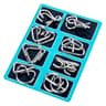 Metal Wire Puzzle Set  8Piece Montessori Style IQ Brain Teaser For Kids  Adults 6