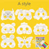 Kids 8Piece Cartoon Animal DIY Mask Craft Kit 8